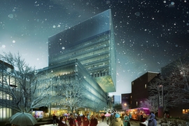 Kendall Square will be activated and programmed for all seasons, and could include fire pits and food trucks along the promenade by the future building that will be built between Wadsworth and Hayward streets.