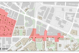 Highlighted areas show Kendall Square Wi-Fi coverage completed in the fall of 2016.