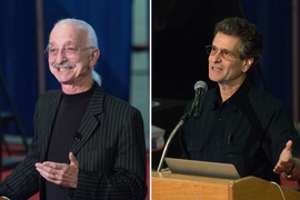 Woodie Flowers (left) and Dean Kamen.
