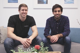 Humon co-founders Daniel Wiese, left, and Alessandro Babini