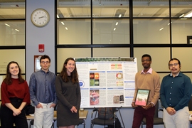 Members of the third place team, RadioStar, at this year’s MADEMC competition. From left to right are Sara Wilson, Isaac Metcalf, Ciara Milcahy, Caleb Richardson, and Kevin Santillan.