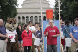 President Reif invited the MIT community to participate, and he dedicated the event to Karolina Fraczkowska '01, whose husband recently died of the disease. 