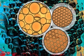 MIT researchers designed these complex emulsions to change their configuration in response to stimuli, such as light, or the addition of a chemical surfactant.