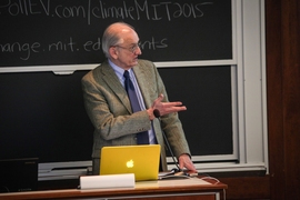 Professor Emeritus Henry "Jake" Jacoby spoke of the dire need for major action to limit climate change.
