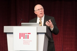John Charles, head of MIT's IS&T office, described the potential for harnessing massive amounts of data about the operations of campus energy and other systems.