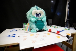 The Personal Robots Group at the Media Lab have developed an interactive robot called Dragonbot to teach young children how to program. Dragonbot has audio and video sensors, a speech synthesizer, a range of expressive gestures, and a video screen for a face that assumes various expressions. Children created programs that dictated how Dragonbot would react to stimuli.