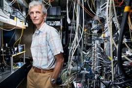 MIT Professor Wolfgang Ketterle is an expert in trapping and cooling atoms to temperatures close to absolute zero. In 2001 he received a share of the Nobel Prize in physics for achieving Bose–Einstein condensation in dilute gases.